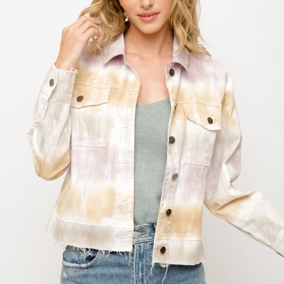 MYSTREE TYE DYE TRUCKER JACKET - Picture 2 of 8